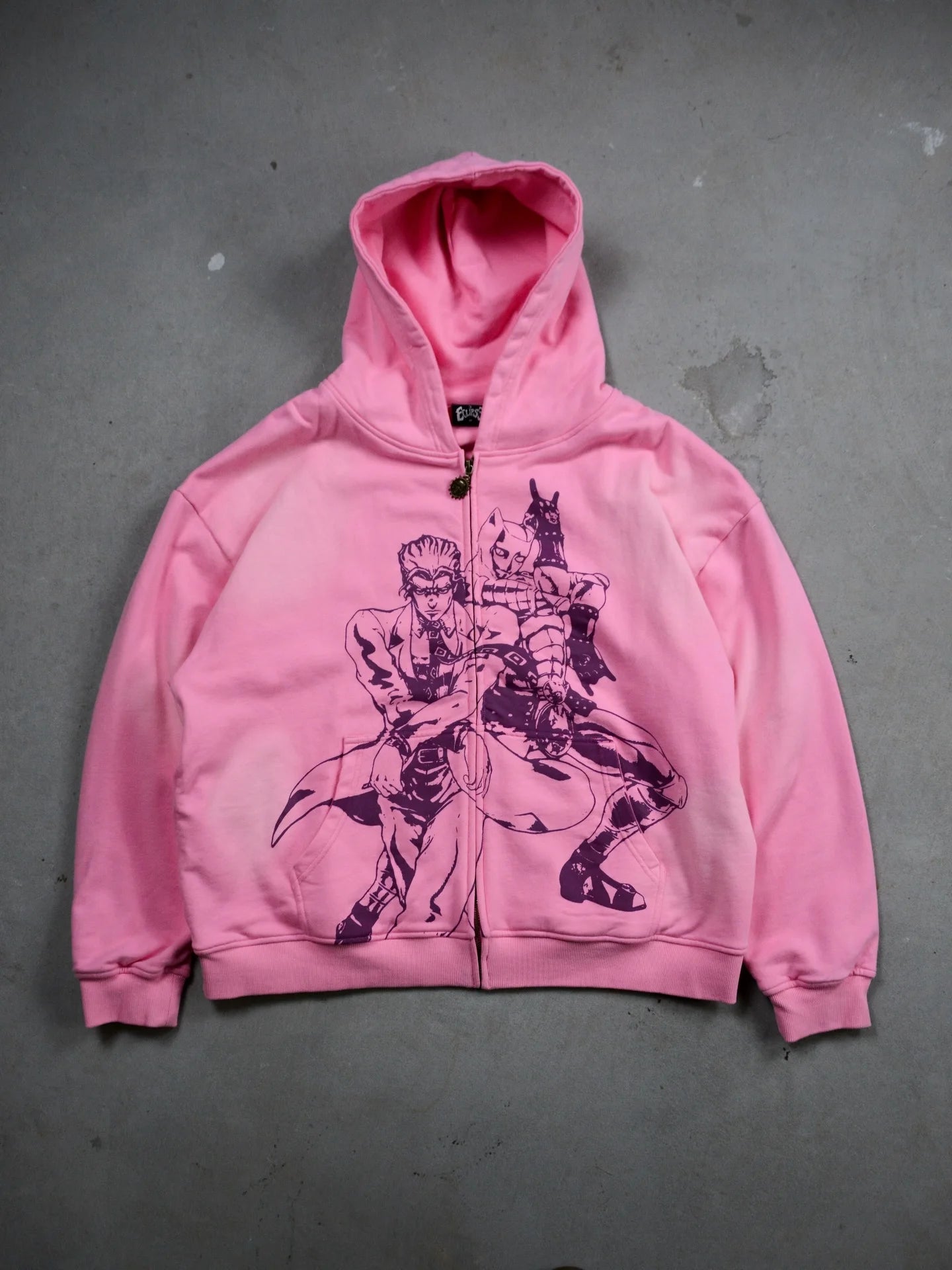 Jojo Bizarre Adventure Splice Zip Up Hoodies Oversized