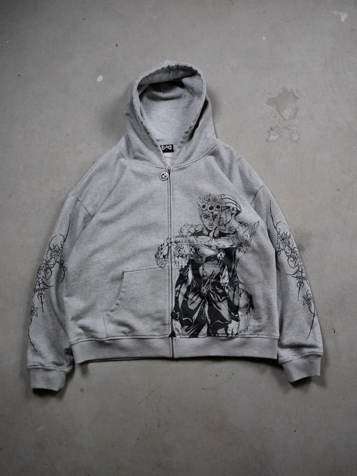Jojo Bizarre Adventure Splice Zip Up Hoodies Oversized