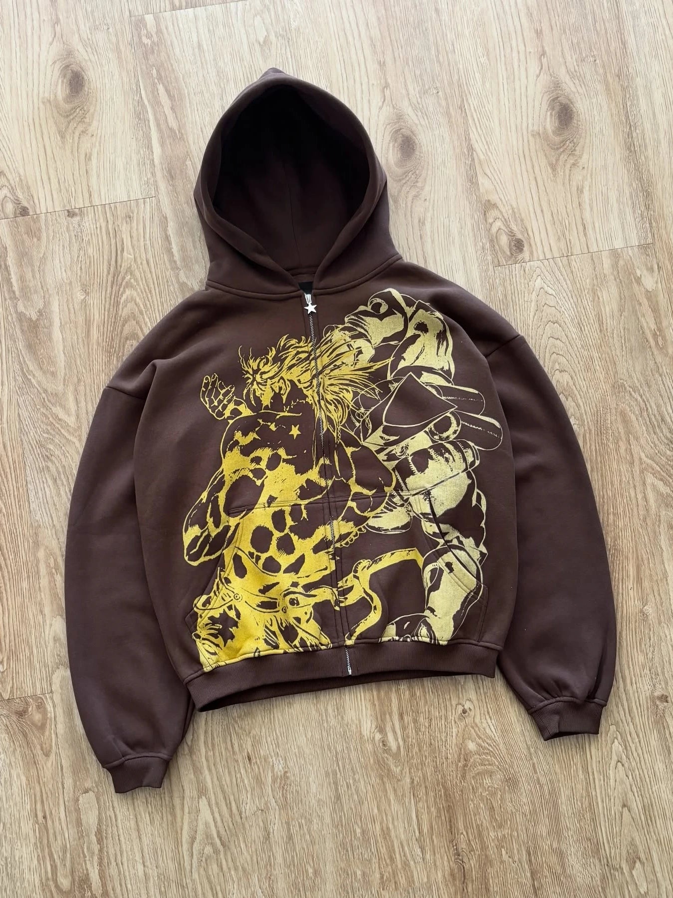 Jojo Bizarre Adventure Splice Zip Up Hoodies Oversized